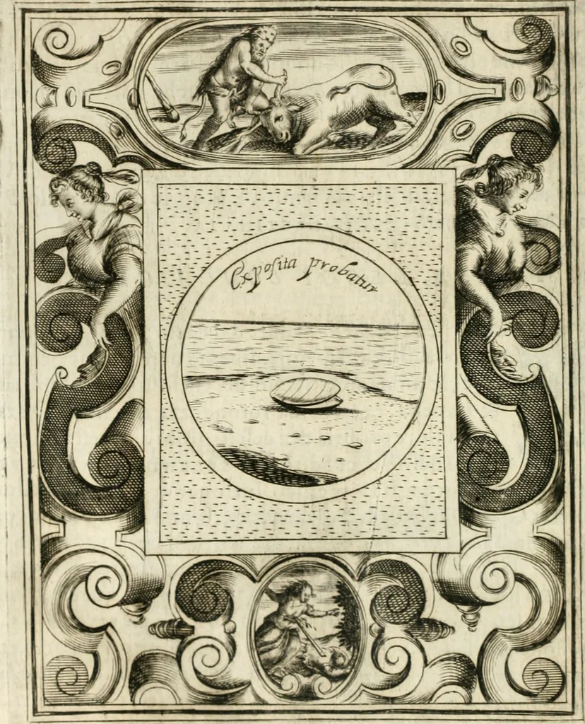 An illustration from Teatro d'imprese, 1623, leaf 1071