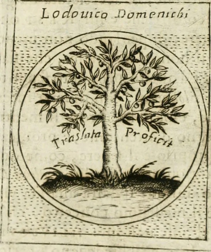 An illustration from Teatro d'imprese, 1623, leaf 1083