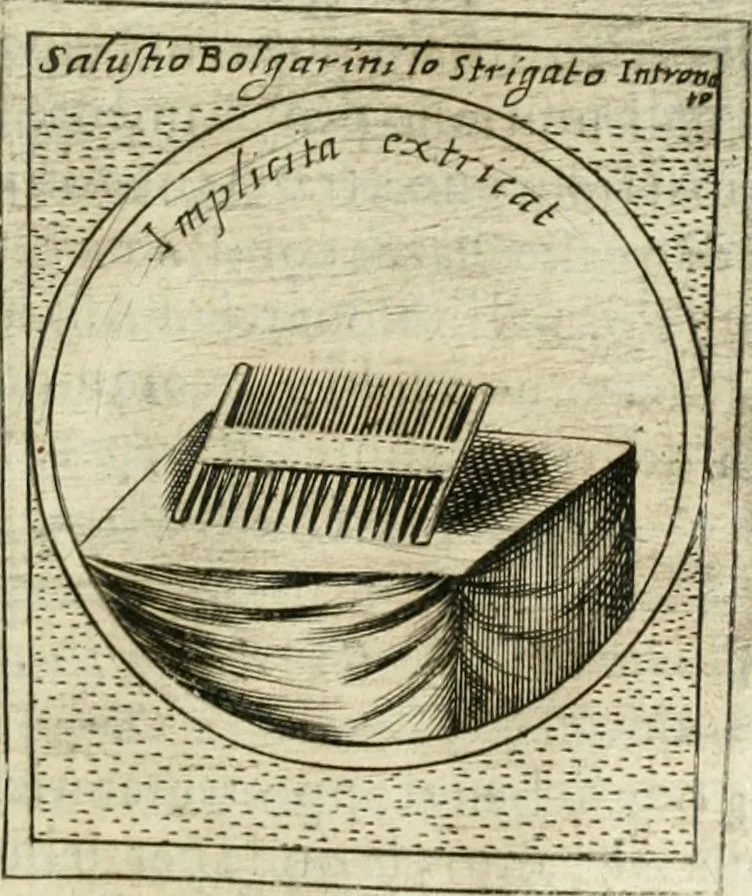 An illustration from Teatro d'imprese, 1623, leaf 1084