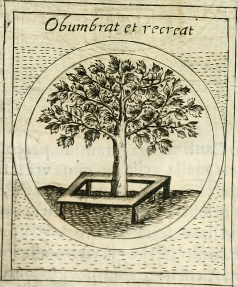 An illustration from Teatro d'imprese, 1623, leaf 1095