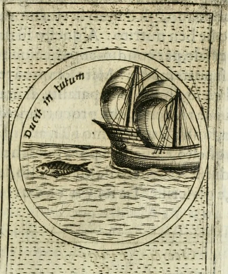An illustration from Teatro d'imprese, 1623, leaf 1100