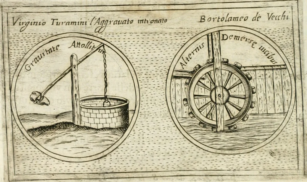 An illustration from Teatro d'imprese, 1623, leaf 1105