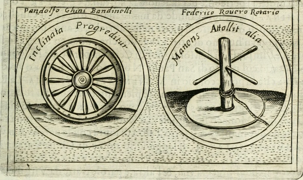 An illustration from Teatro d'imprese, 1623, leaf 1124