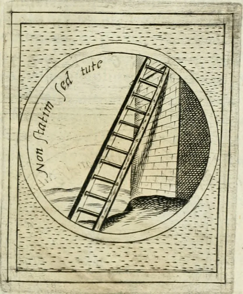 An illustration from Teatro d'imprese, 1623, leaf 1132