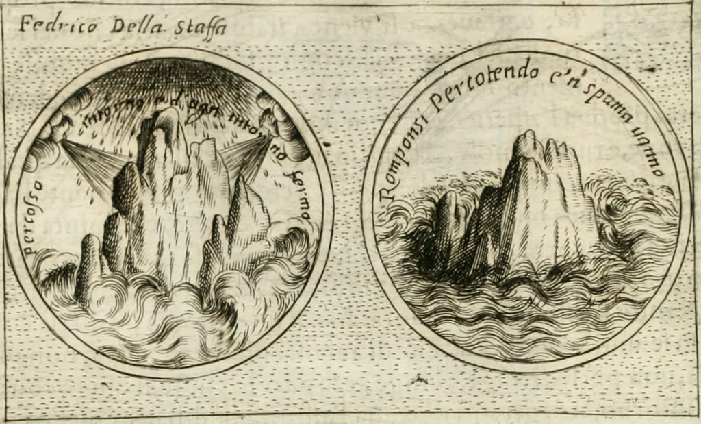 An illustration from Teatro d'imprese, 1623, leaf 1137