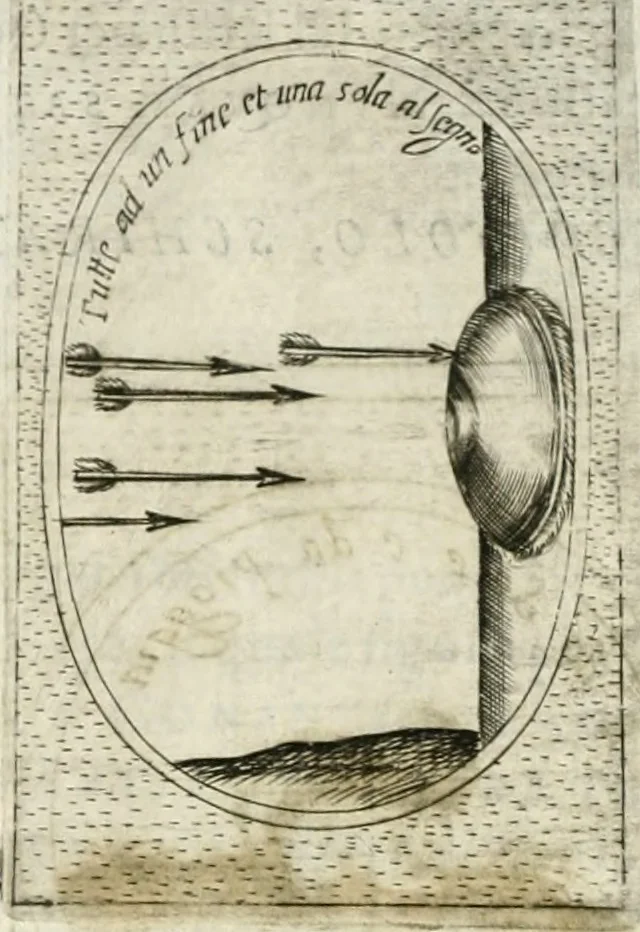 An illustration from Teatro d'imprese, 1623, leaf 1139