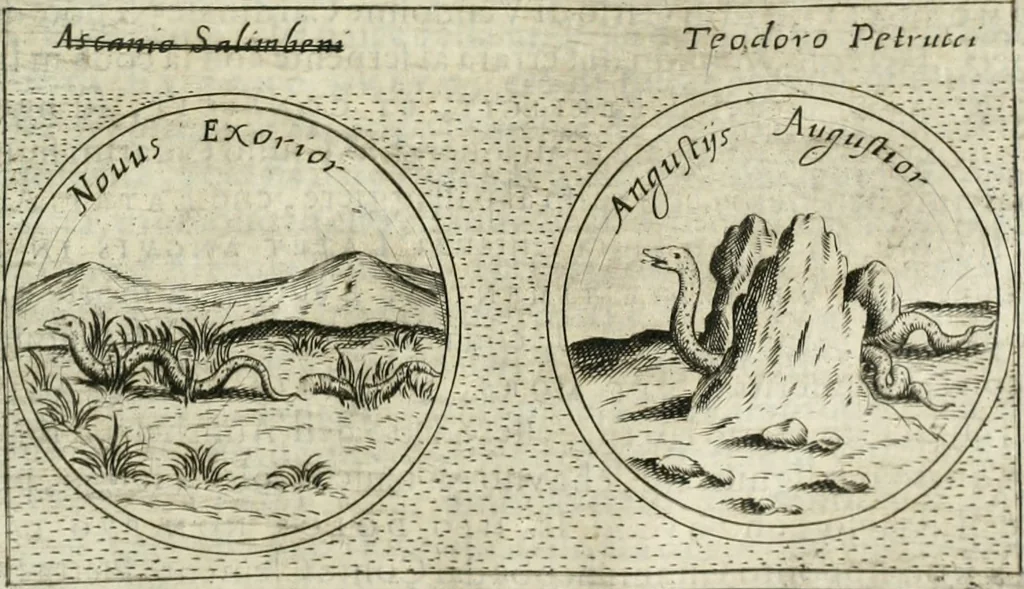 An illustration from Teatro d'imprese, 1623, leaf 1146