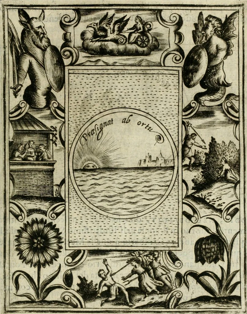 An illustration from Teatro d'imprese, 1623, leaf 1170