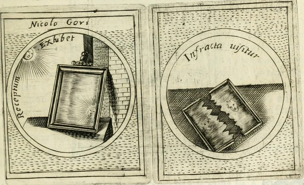 An illustration from Teatro d'imprese, 1623, leaf 1180