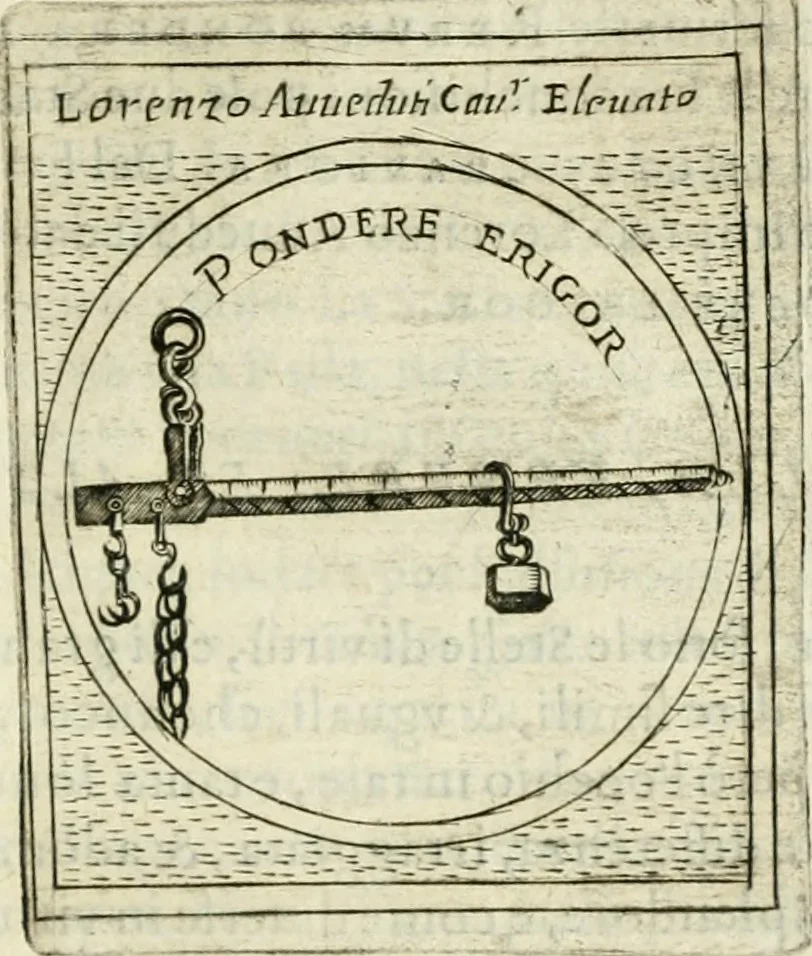 An illustration from Teatro d'imprese, 1623, leaf 1184