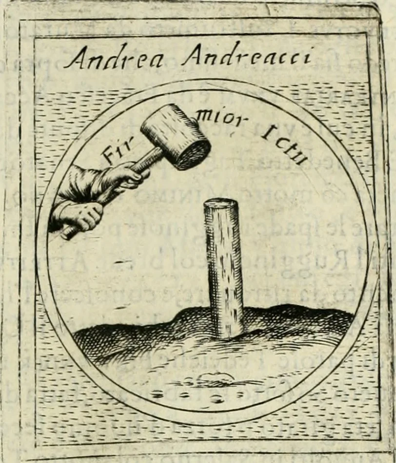 An illustration from Teatro d'imprese, 1623, leaf 1190