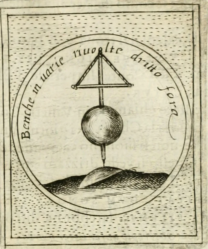 An illustration from Teatro d'imprese, 1623, leaf 1193