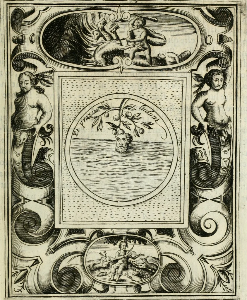 An illustration from Teatro d'imprese, 1623, leaf 1198