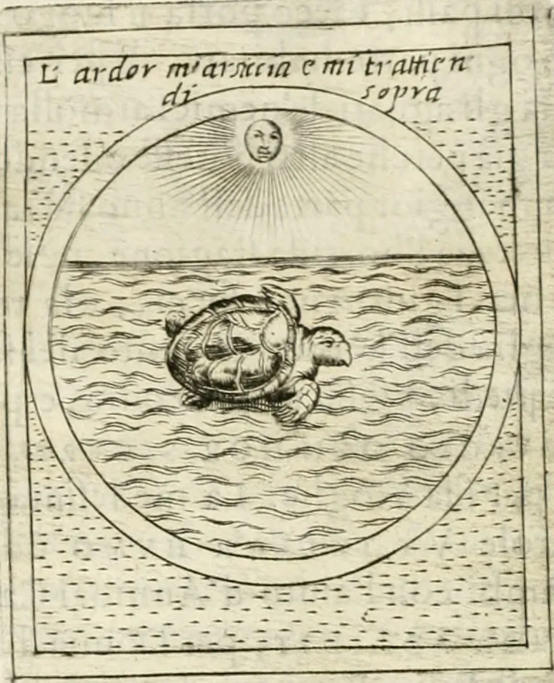 An illustration from Teatro d'imprese, 1623, leaf 1207