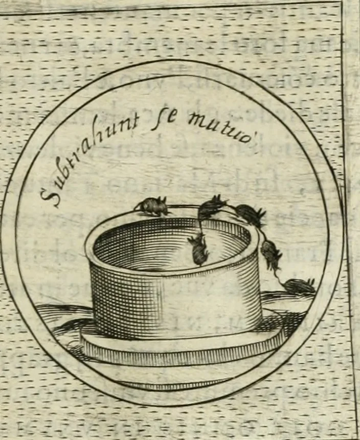 An illustration from Teatro d'imprese, 1623, leaf 1210