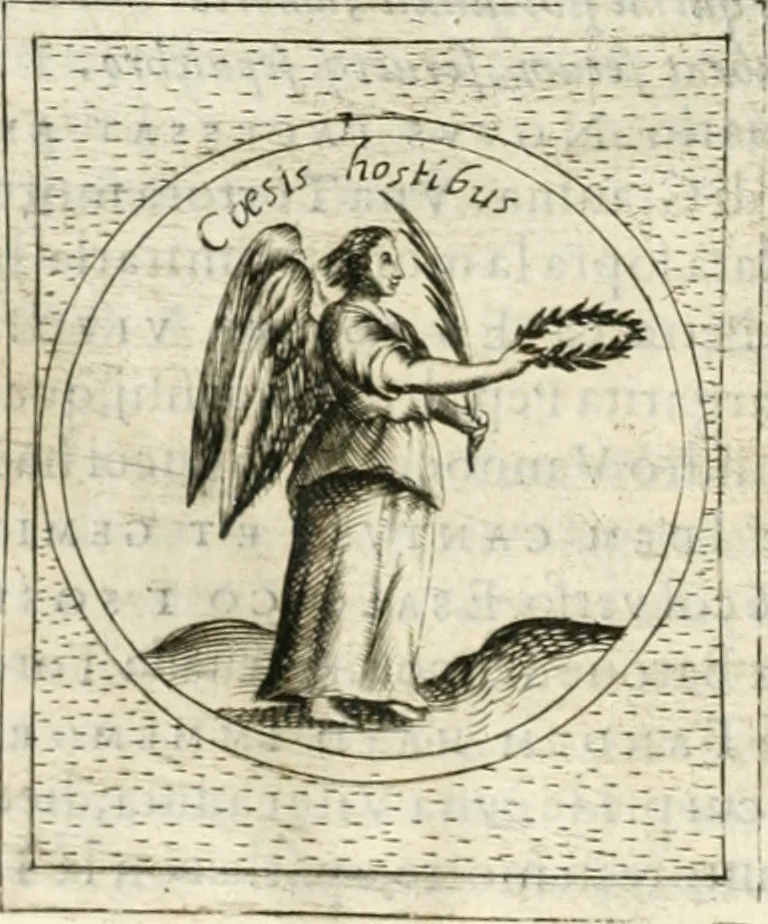 An illustration from Teatro d'imprese, 1623, leaf 1215