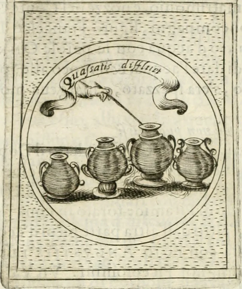 An illustration from Teatro d'imprese, 1623, leaf 1221