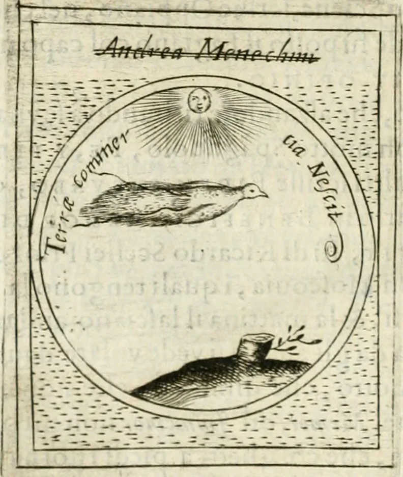 An illustration from Teatro d'imprese, 1623, leaf 1225