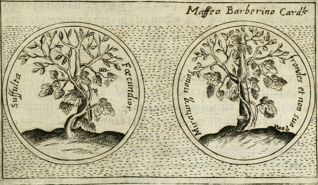 An illustration from Teatro d'imprese, 1623, leaf 1236