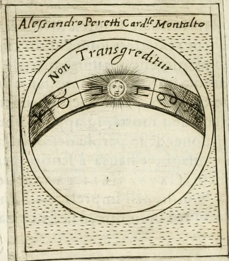 An illustration from Teatro d'imprese, 1623, leaf 1243
