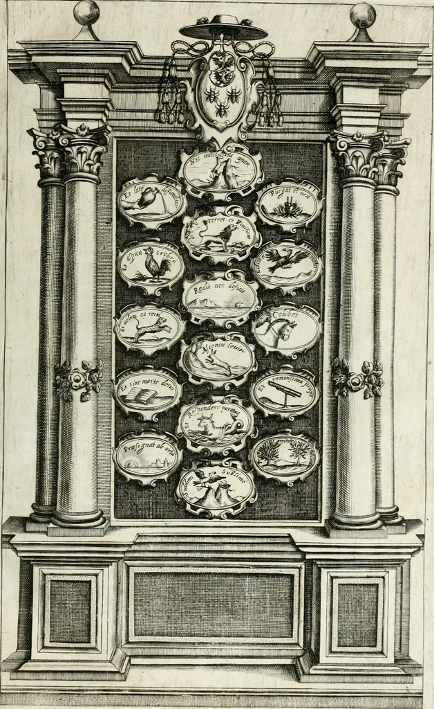An illustration from Teatro d'imprese, 1623, leaf 14