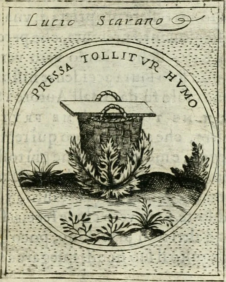 An illustration from Teatro d'imprese, 1623, leaf 532