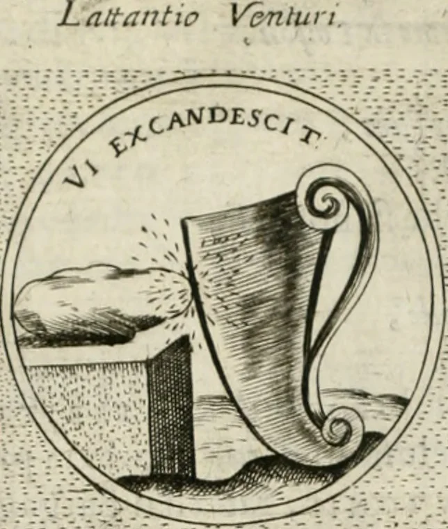 An illustration from Teatro d'imprese, 1623, leaf 537