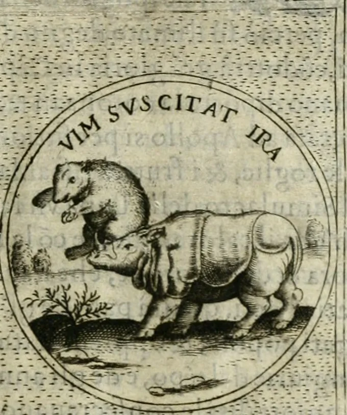 An illustration from Teatro d'imprese, 1623, leaf 566