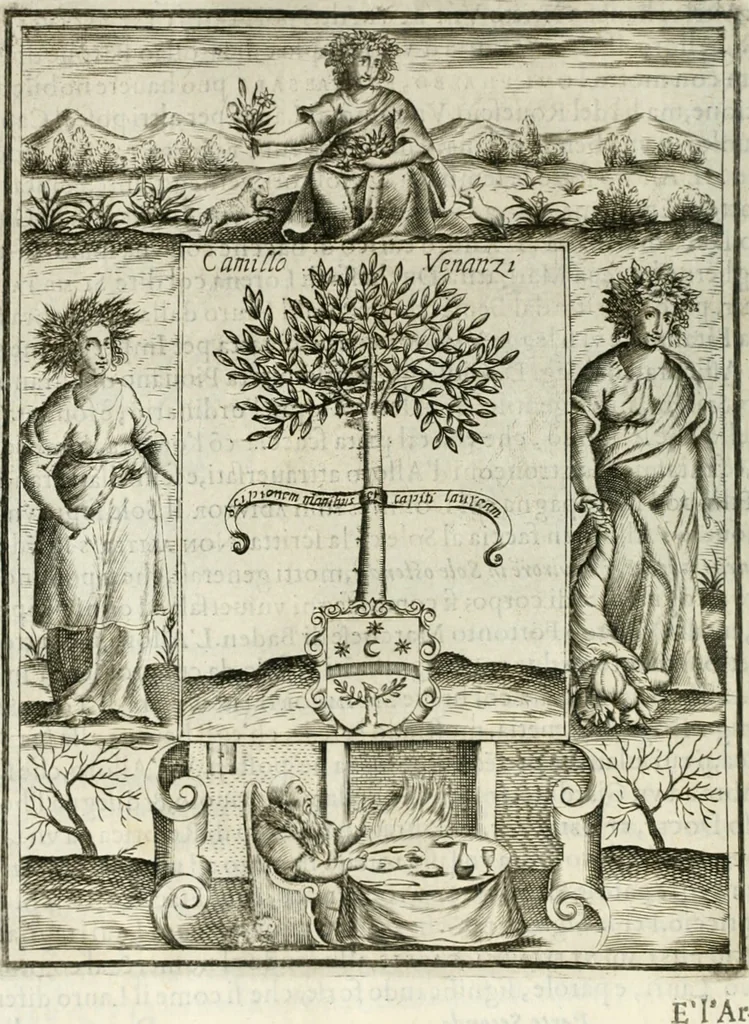 An illustration from Teatro d'imprese, 1623, leaf 571