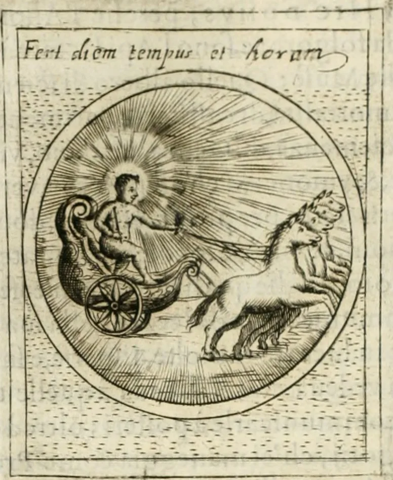 An illustration from Teatro d'imprese, 1623, leaf 595