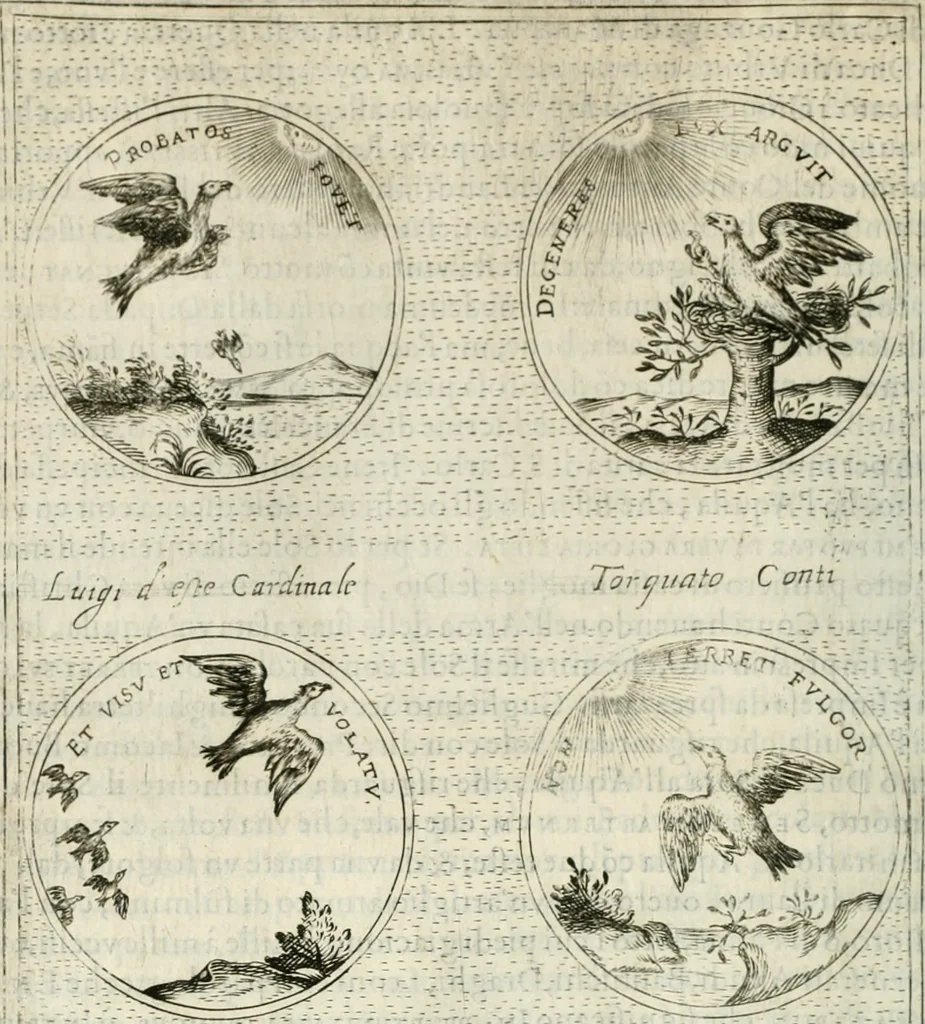 An illustration from Teatro d'imprese, 1623, leaf 599