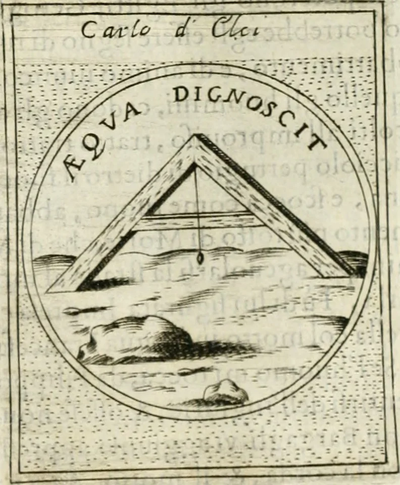 An illustration from Teatro d'imprese, 1623, leaf 615
