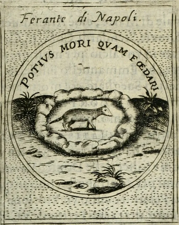 An illustration from Teatro d'imprese, 1623, leaf 620