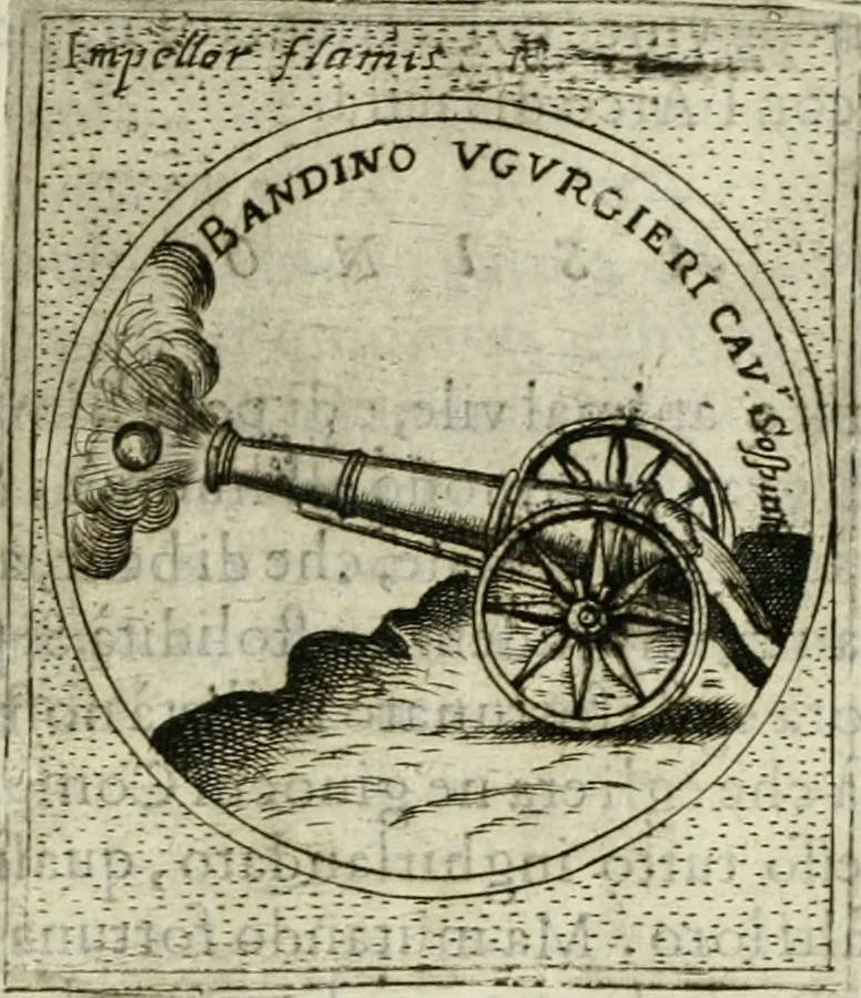 An illustration from Teatro d'imprese, 1623, leaf 622