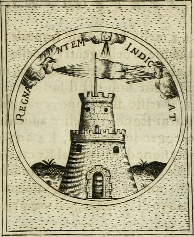 An illustration from Teatro d'imprese, 1623, leaf 638