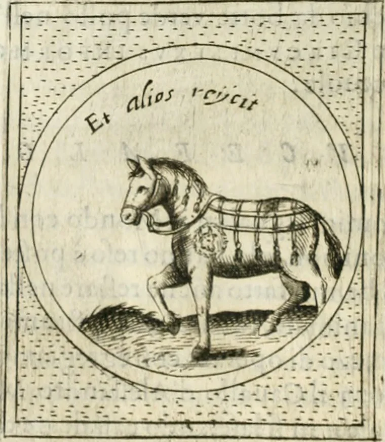 An illustration from Teatro d'imprese, 1623, leaf 659