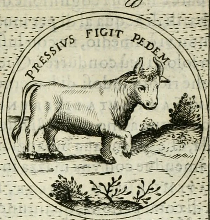 An illustration from Teatro d'imprese, 1623, leaf 660