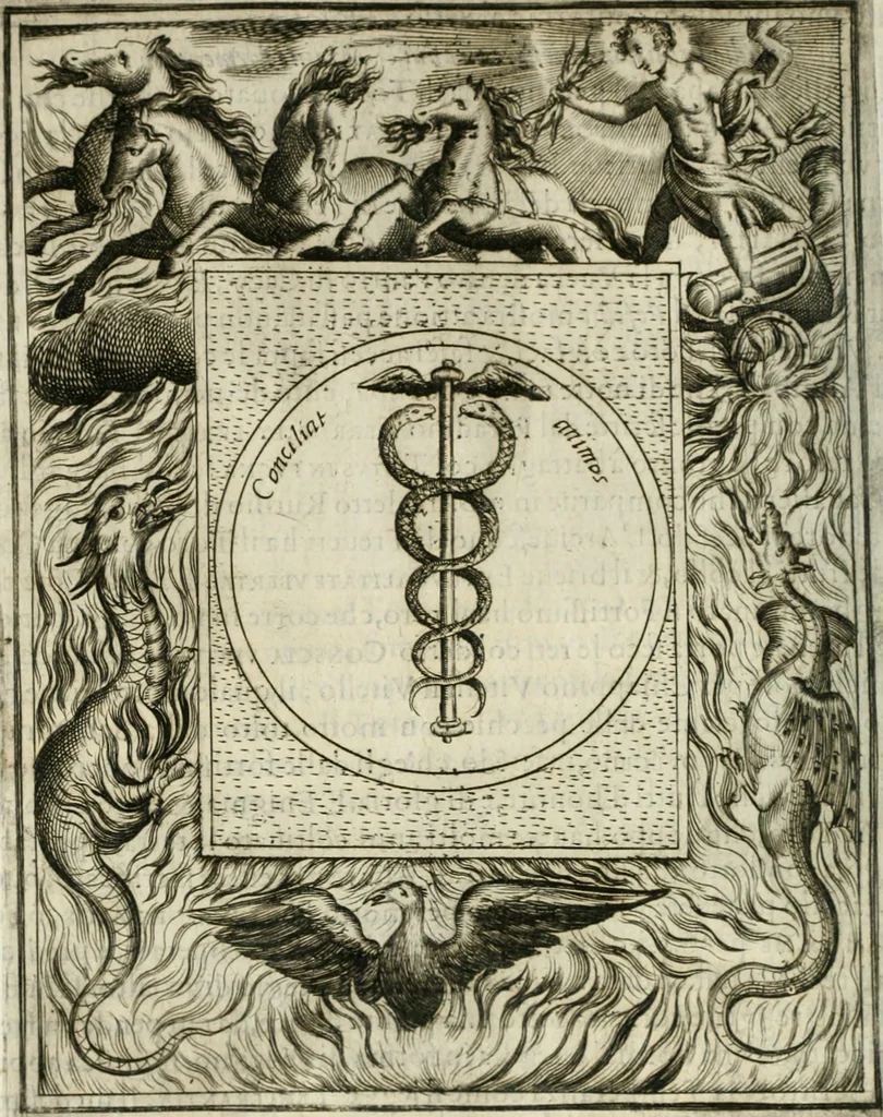 An illustration from Teatro d'imprese, 1623, leaf 663