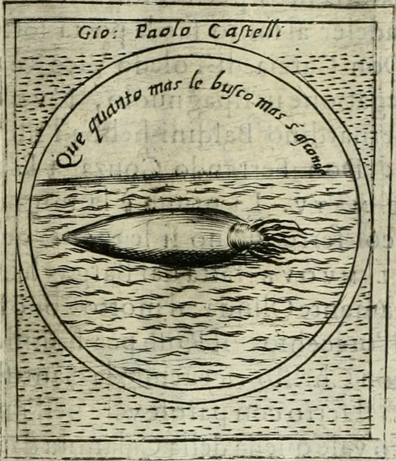 An illustration from Teatro d'imprese, 1623, leaf 666