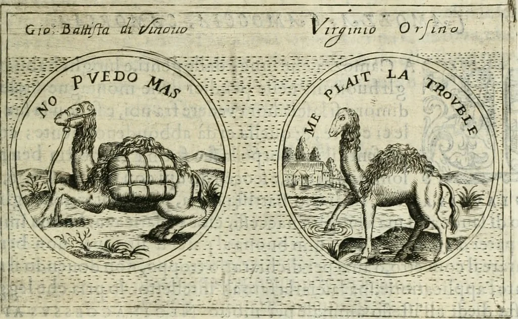 An illustration from Teatro d'imprese, 1623, leaf 672