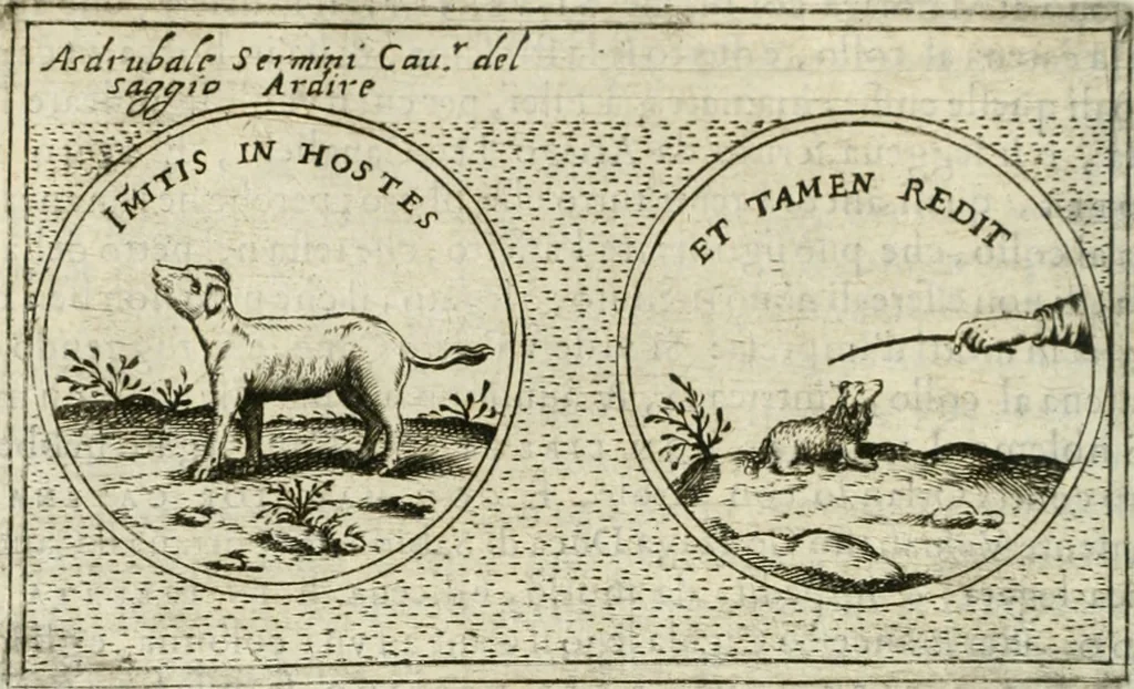 An illustration from Teatro d'imprese, 1623, leaf 683