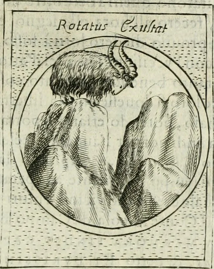 An illustration from Teatro d'imprese, 1623, leaf 694