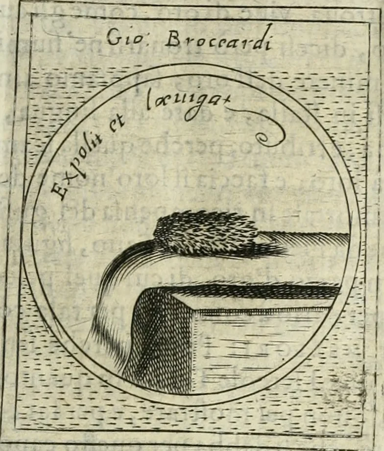 An illustration from Teatro d'imprese, 1623, leaf 698