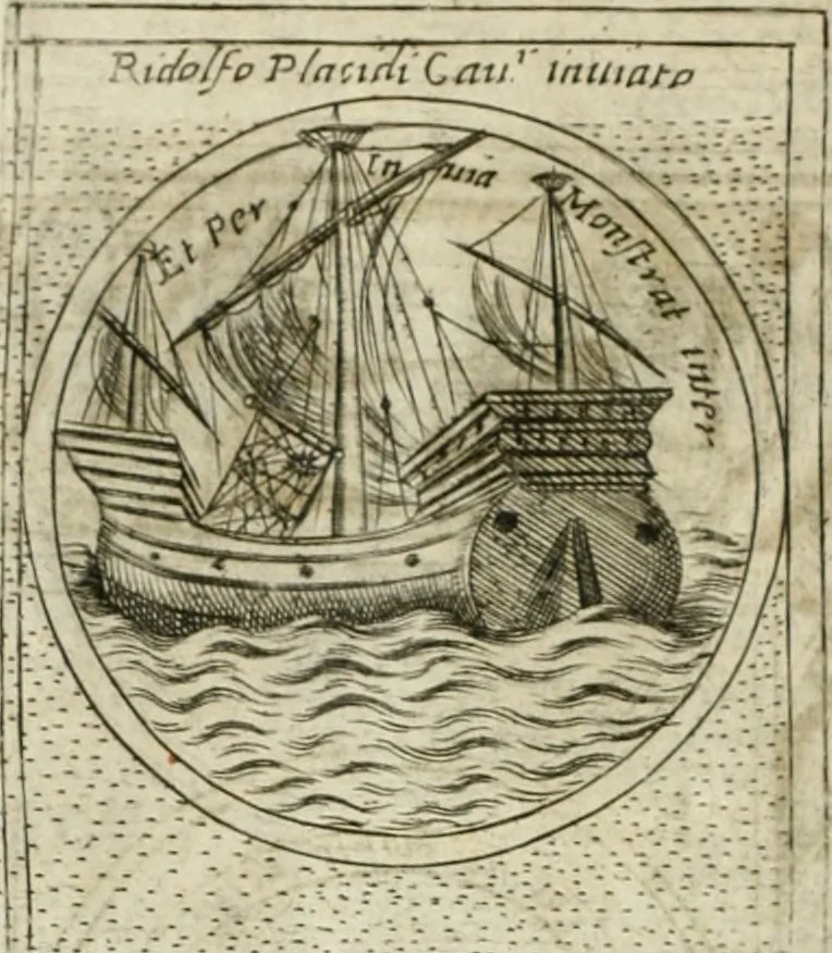 An illustration from Teatro d'imprese, 1623, leaf 705