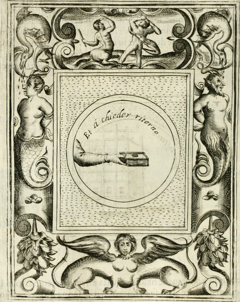 An illustration from Teatro d'imprese, 1623, leaf 707
