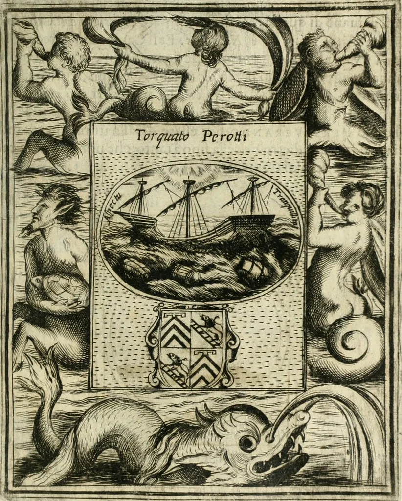 An illustration from Teatro d'imprese, 1623, leaf 710