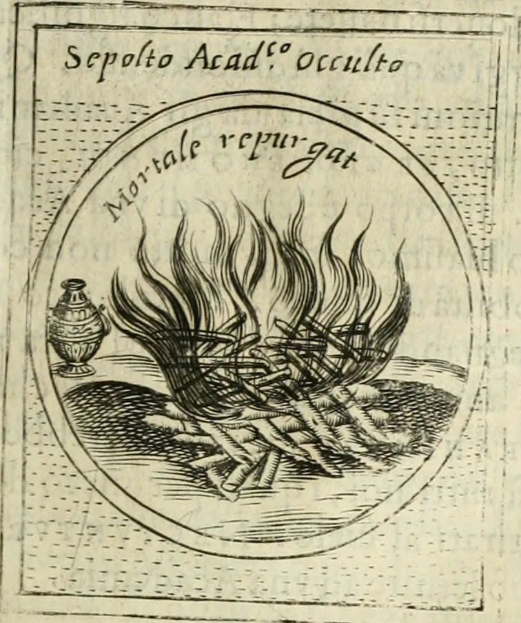 An illustration from Teatro d'imprese, 1623, leaf 712