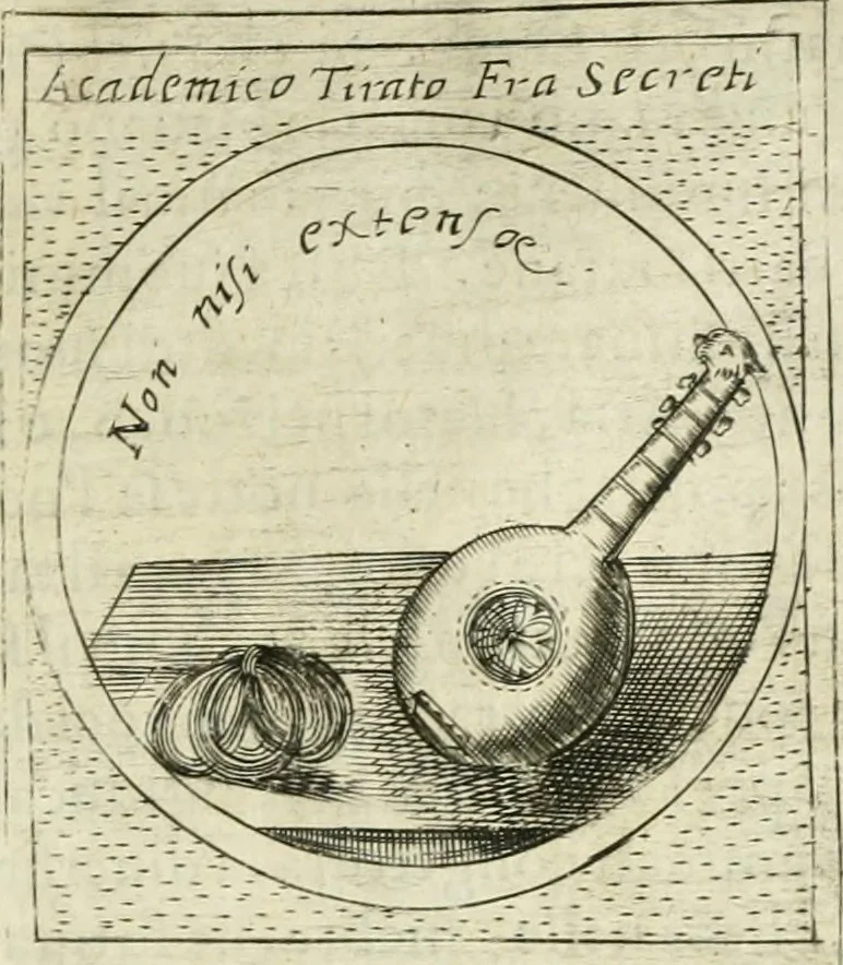 An illustration from Teatro d'imprese, 1623, leaf 726