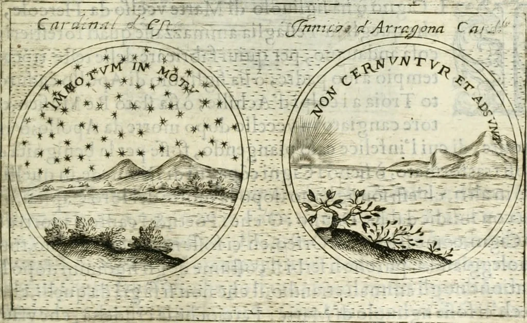 An illustration from Teatro d'imprese, 1623, leaf 736