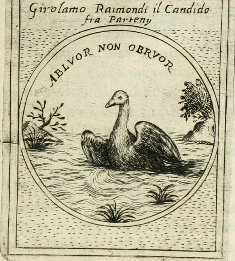 An illustration from Teatro d'imprese, 1623, leaf 738